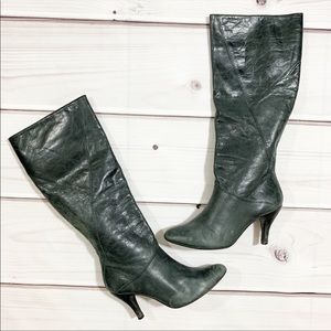 Gianni Bini Leather Heeled Boots